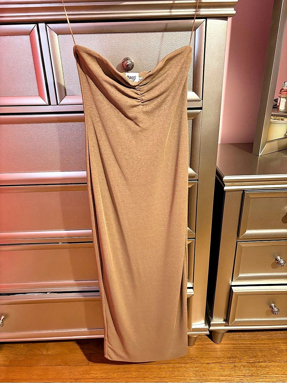Princess Polly Brown Maxi Dress Size 0 Like New